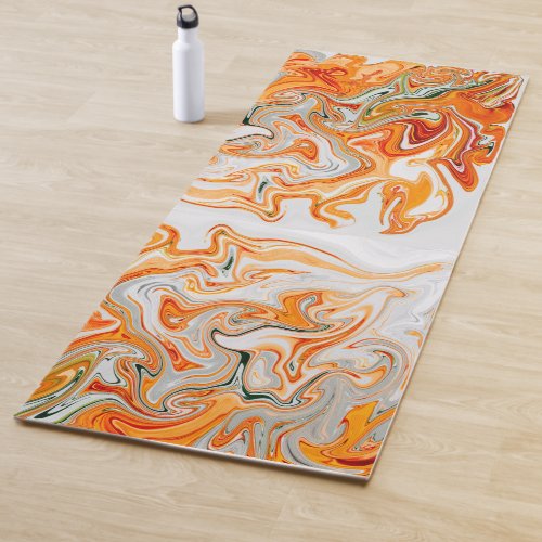 Peace Mantra Fiery Flame Yoga Mat