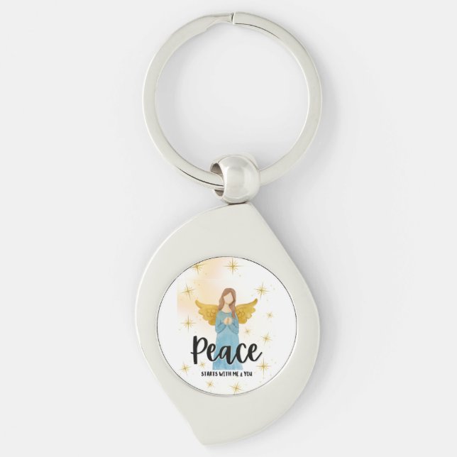 PEACE METAL KEYCHAIN (Front)