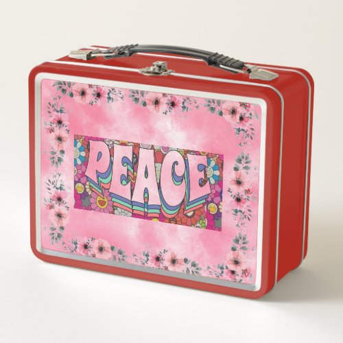 Peace Metal Lunch Box