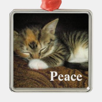 Peace Metal Ornament by no_reason at Zazzle