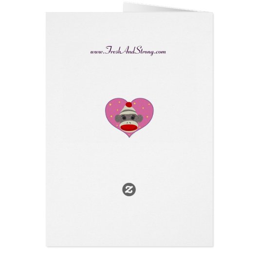 Peace Monkeys Card (Back)