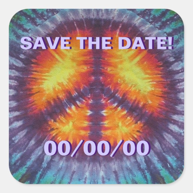 Peace Must Come Save-the-Date Sticker (Front)