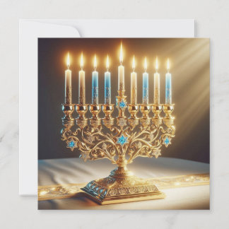 Peace-n-Light Hanukkah Holiday Card