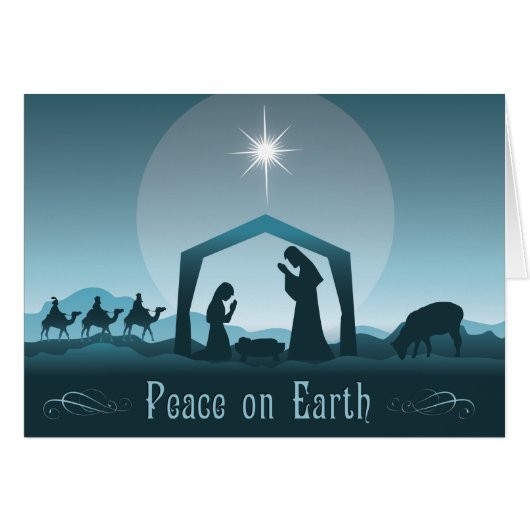 Peace Nativity Cards (Front Horizontal)