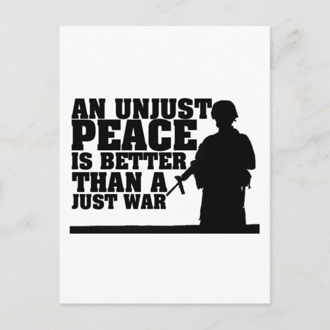 Peace Not War Postcard (Front)