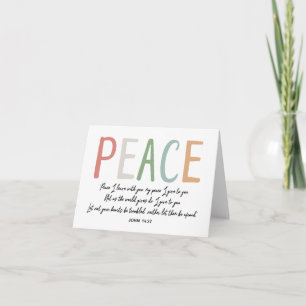PEACE Note Cards John 14 27 Bible Verse