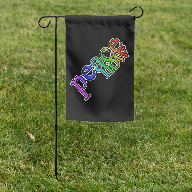 peace now garden flag (In SItu)