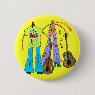 PEACE NOW PINBACK BUTTON