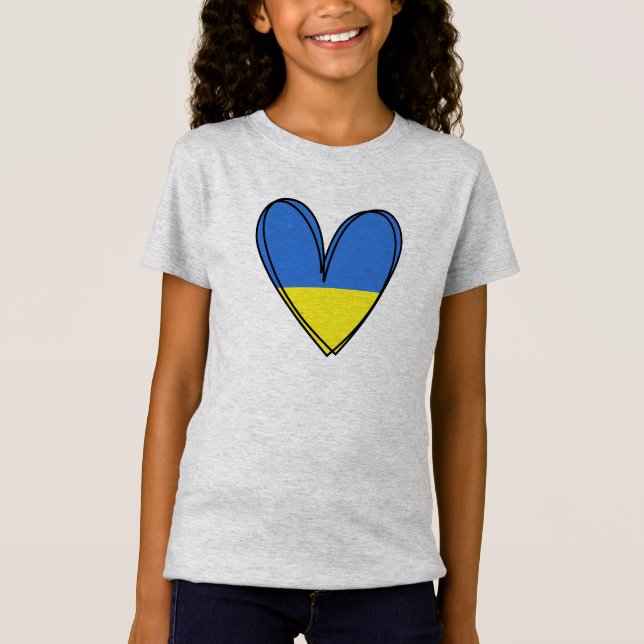 Peace Now Sign I Stand With Ukraine T-Shirt (Front)