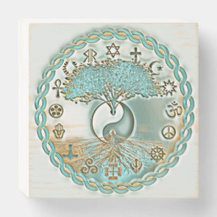Peace of Earth Harmony by Amelia Carri Wooden Box Sign