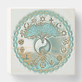 Peace Of Earth Harmony By Amelia Carri Wooden Box Sign by thetreeoflife at Zazzle
