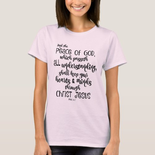 Peace of God Passeth All Understanding Verse T_Shirt
