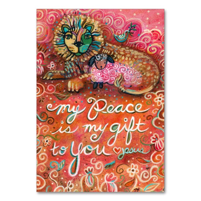 Peace of Jesus, John 14:27 Prayer Card (Front)