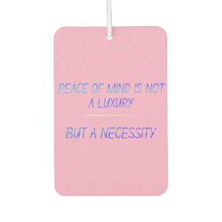 Peace of mind air freshener