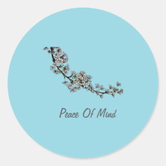 Peace Of Mind Blossoms Classic Round Sticker