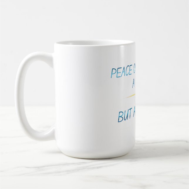 Peace of mind coffee mug (Left)