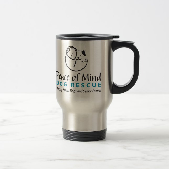 Peace of Mind Logo Travel Mug (Right)