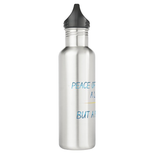 Peace of mind stainless steel water bottle (Left)