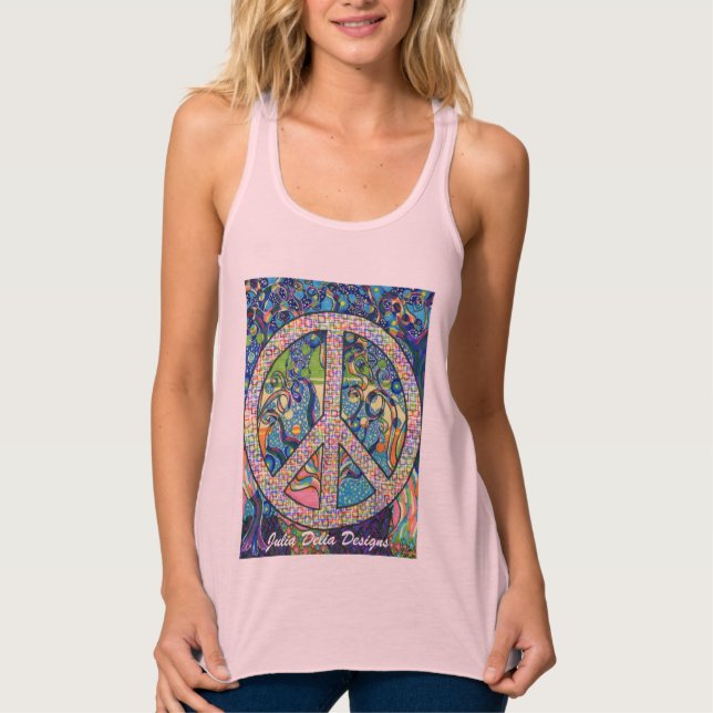 Peace of Nature Racerback Tank Top (Front)