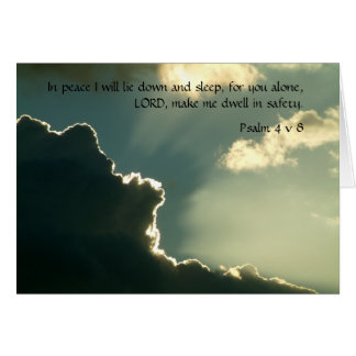 Peace of the Lord Series | Psalm 4 v 8 Cards