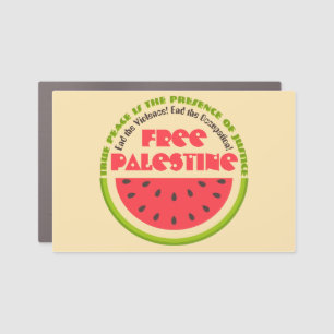Peace of Watermelon Free Palestine LARGE Car Magnet