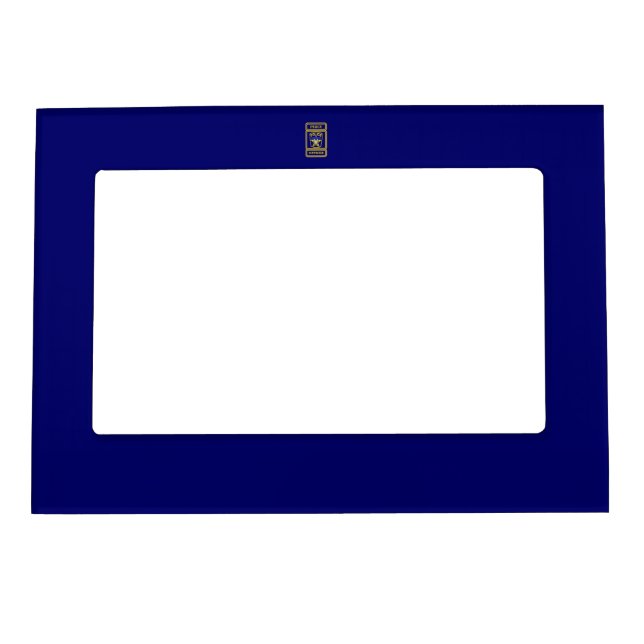 Peace Officer Thin Blue Line Badge Magnetic Photo Frame (Front)