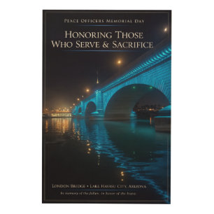Peace Officers Memorial Day London Bridge Poster