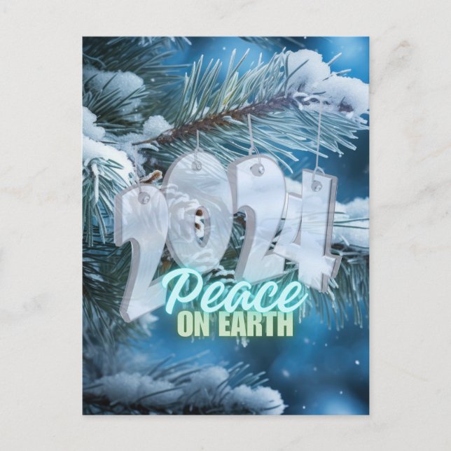Peace on Earth 2024 Holiday Postcard (Front)