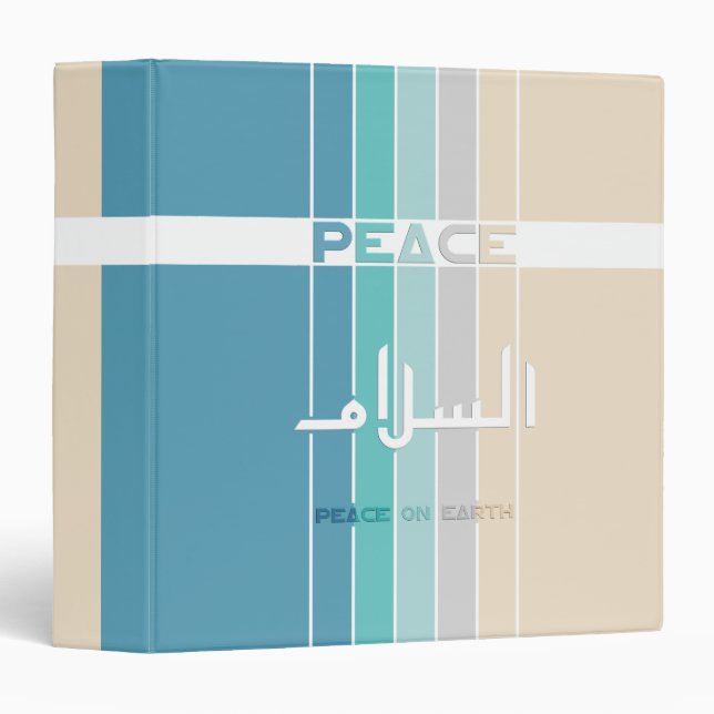 Peace On Earth 3 Ring Binder (Front/Spine)