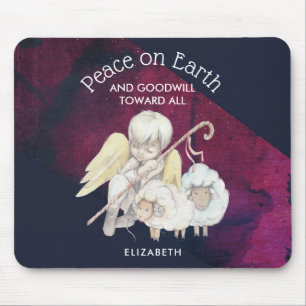Peace on Earth and Goodwill Toward All Shepherd Mouse Pad