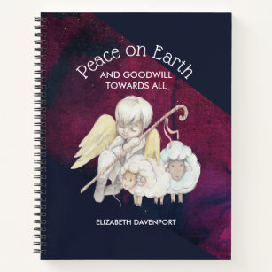 Peace on Earth and Goodwill Toward All Shepherd Notebook