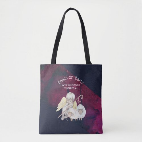 Peace on Earth and Goodwill Toward All Shepherd Tote Bag