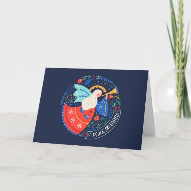 Peace on Earth Angel Design Card (Front)