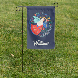 Peace on Earth Angel Design Garden Flag