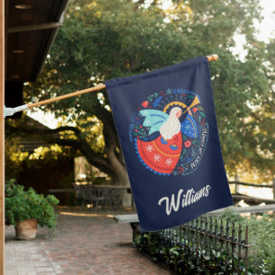 Peace on Earth Angel Design House Flag