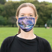 Peace On Earth & Bald Eagle Cloth Face Mask (Outside)