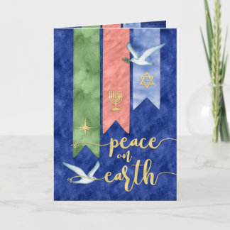 Peace on Earth | Blessings Holiday Greeting Photo Card