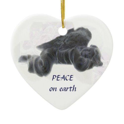 Peace on Earth Ceramic Ornament