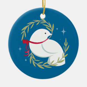 Peace on Earth Ceramic Ornament