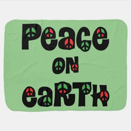 Peace On Earth Christmas Baby Blanket