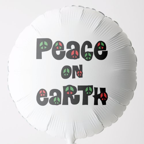 Peace On Earth Christmas Balloon