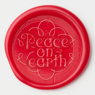 Peace On Earth Christmas Blessing Wax Seal Sticker