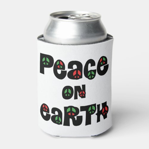 Peace On Earth Christmas Can Cooler