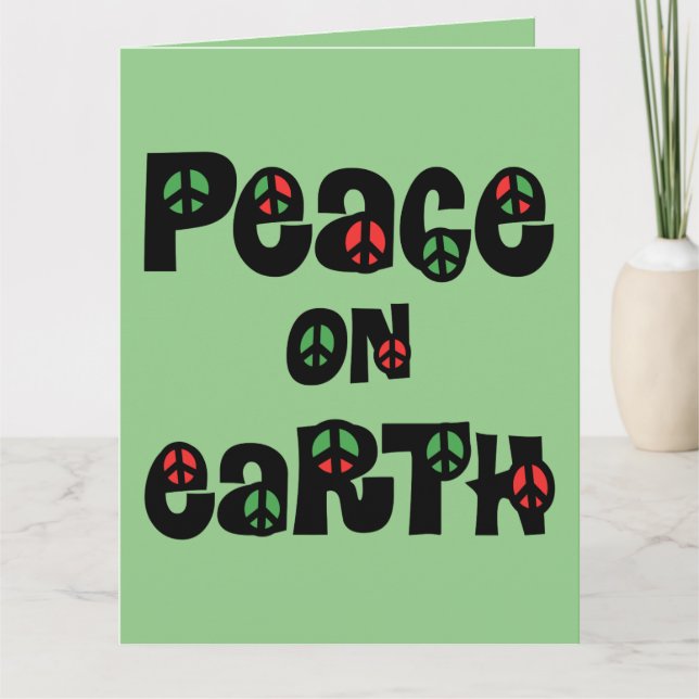 Peace On Earth Christmas Card (Front)
