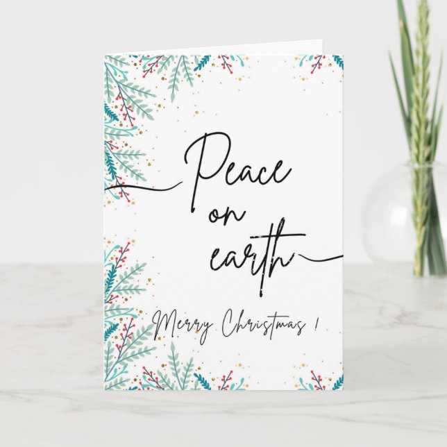 Peace on earth Christmas card (Front)