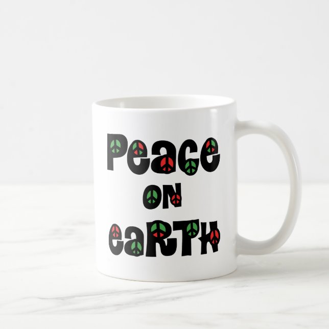 Peace On Earth Christmas Coffee Mug (Right)