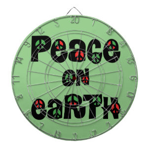 Peace On Earth Christmas Dart Board