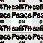 Peace On Earth Christmas Fabric
