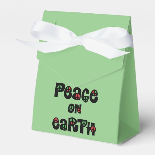 Peace On Earth Christmas Favor Boxes