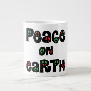 Peace On Earth Christmas Giant Coffee Mug